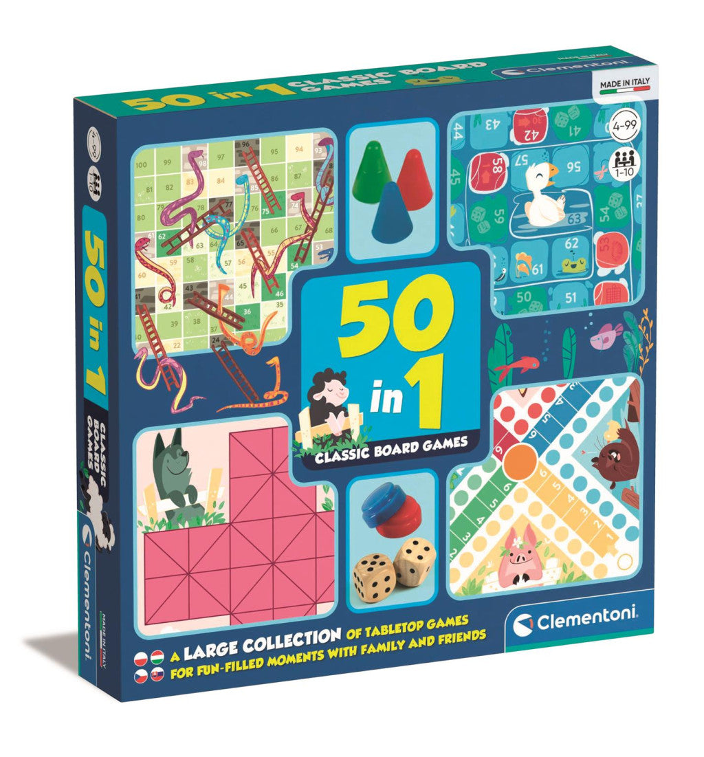 Farbe Game Night Klassische Spielesammlung 50 in 1