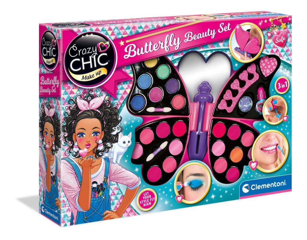 Crazy Chic Butterfly Schönheitspflege-Set Clementoni