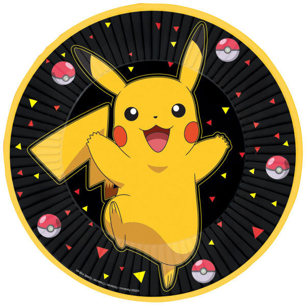 Pokémon Yellow Thunder Pappteller 8 Stk 23 cm