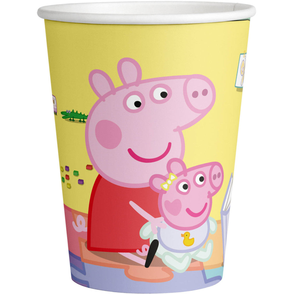 Peppa Wutz Story Time Papierbecher 8 Stück 250 ml