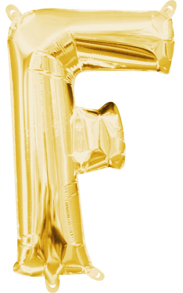 Briefe Gold Gold Mini F Buchstaben Folienballon 33 cm