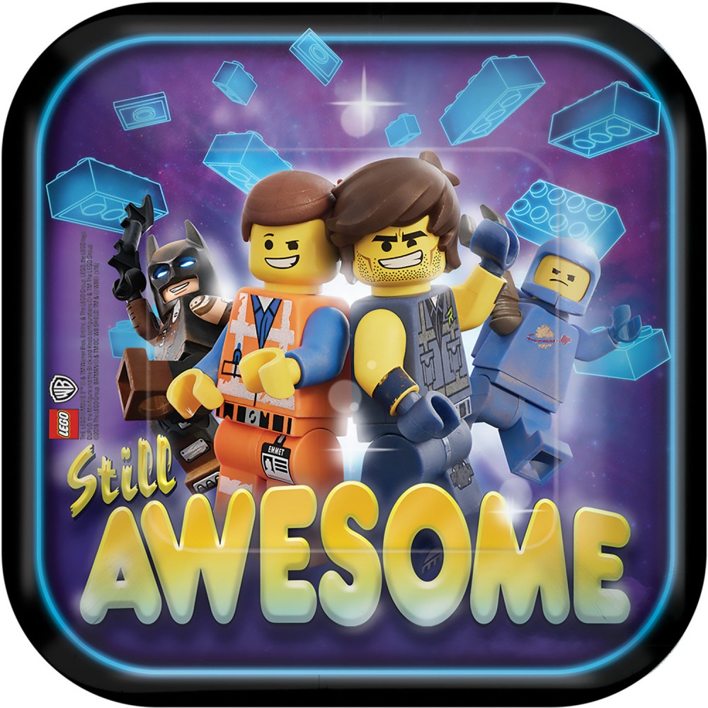 Lego Movie Abenteuer Pappteller 8 Stk 18 cm