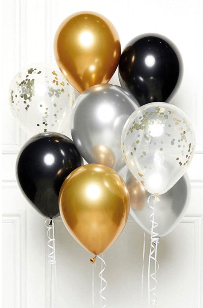 Farbe Fashion Happy Birthday Ballon Set, 8 Stk, 11 Zoll (27,5 cm)
