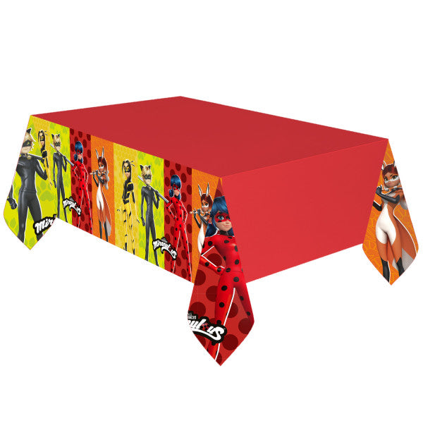 Miraculous Geschichten von Ladybug und Cat Noir Kwami Papier Tischdecke 120x180 cm