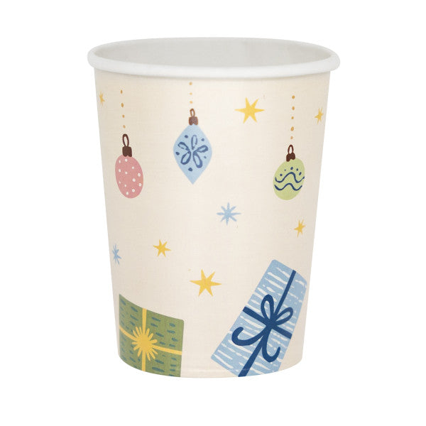 Weihnachten Winter Woodland Winterwald-Pappbecher 8 Stück 250 ml