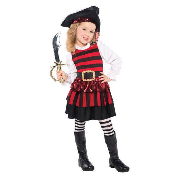 Pirat Little Lass Mädchenkostüm 3-4 Jahre