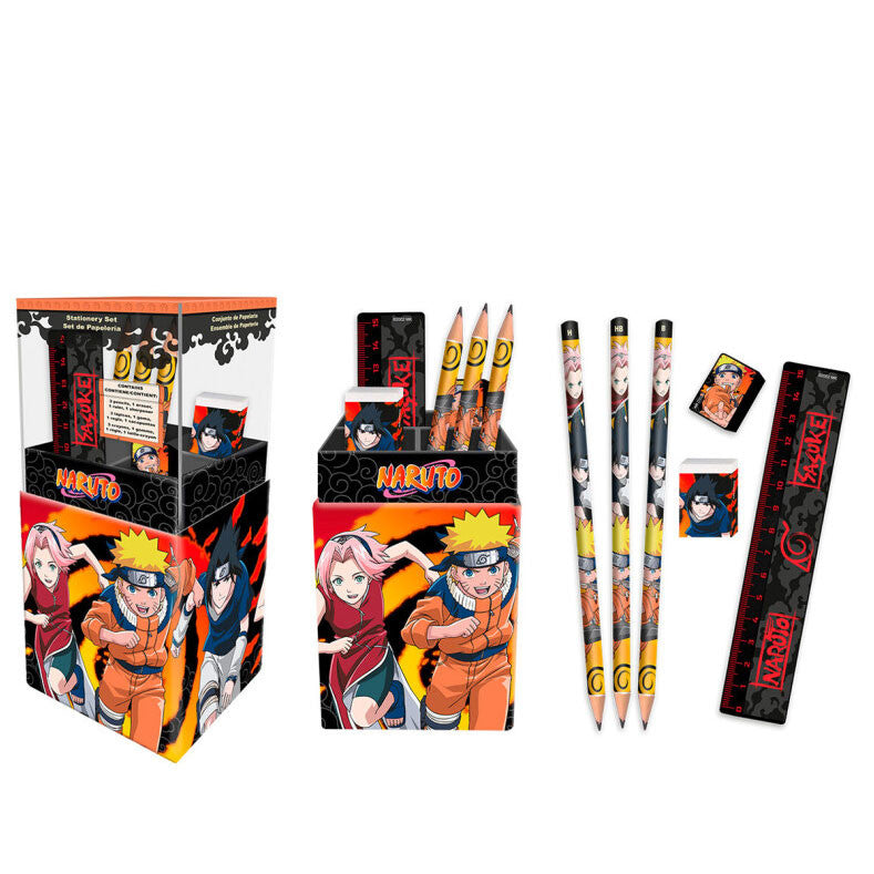 Naruto Schreibtisch-Stifthaltersatz