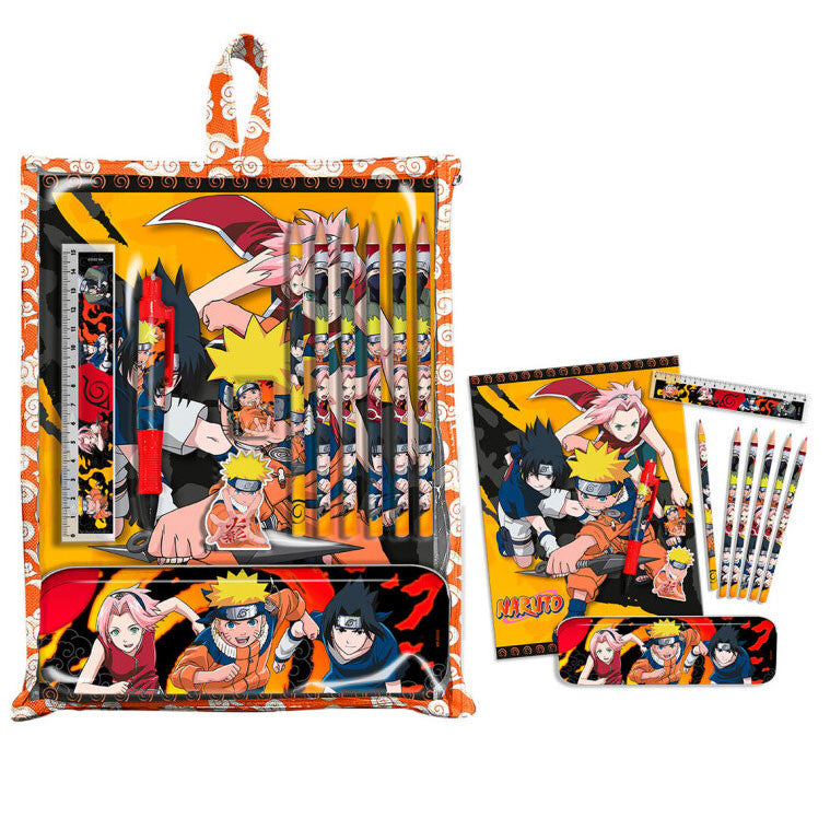Naruto Schreibwarenset mit Halter