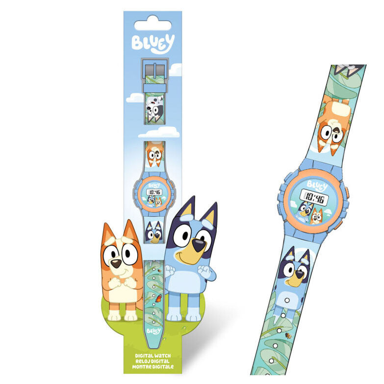 Bluey Life digitale Uhr
