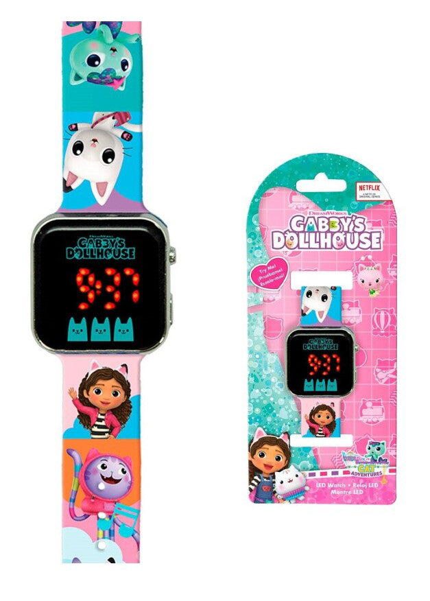Gabby's Dollhouse digitale LED-Uhr