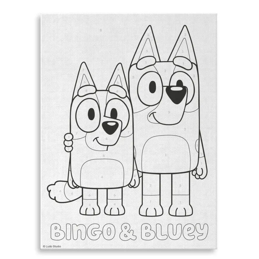 Bluey Friend Zahlreiches Malset