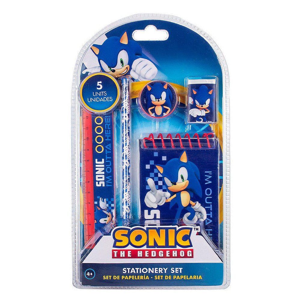 Sonic the Hedgehog Outta Here Schreibwaren Set (5-teilig)