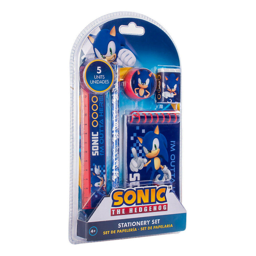 Sonic the Hedgehog Outta Here Schreibwaren Set (5-teilig)