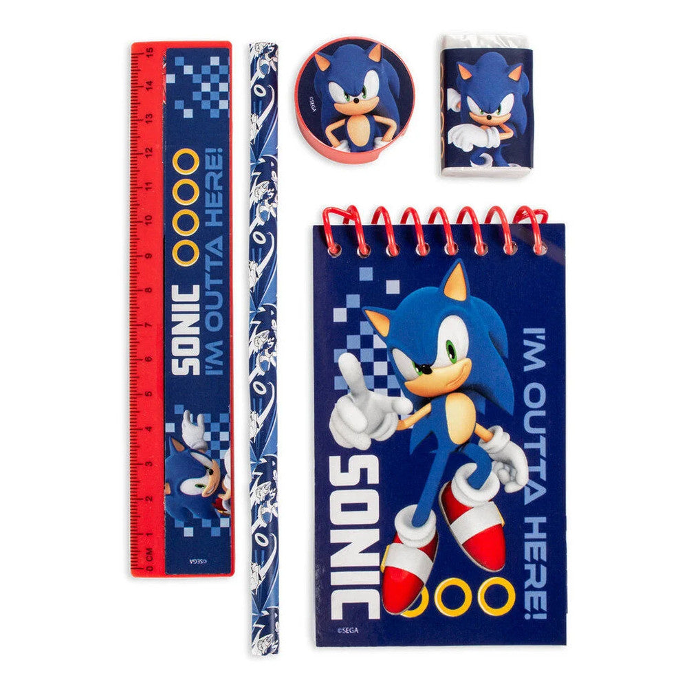 Sonic the Hedgehog Outta Here Schreibwaren Set (5-teilig)