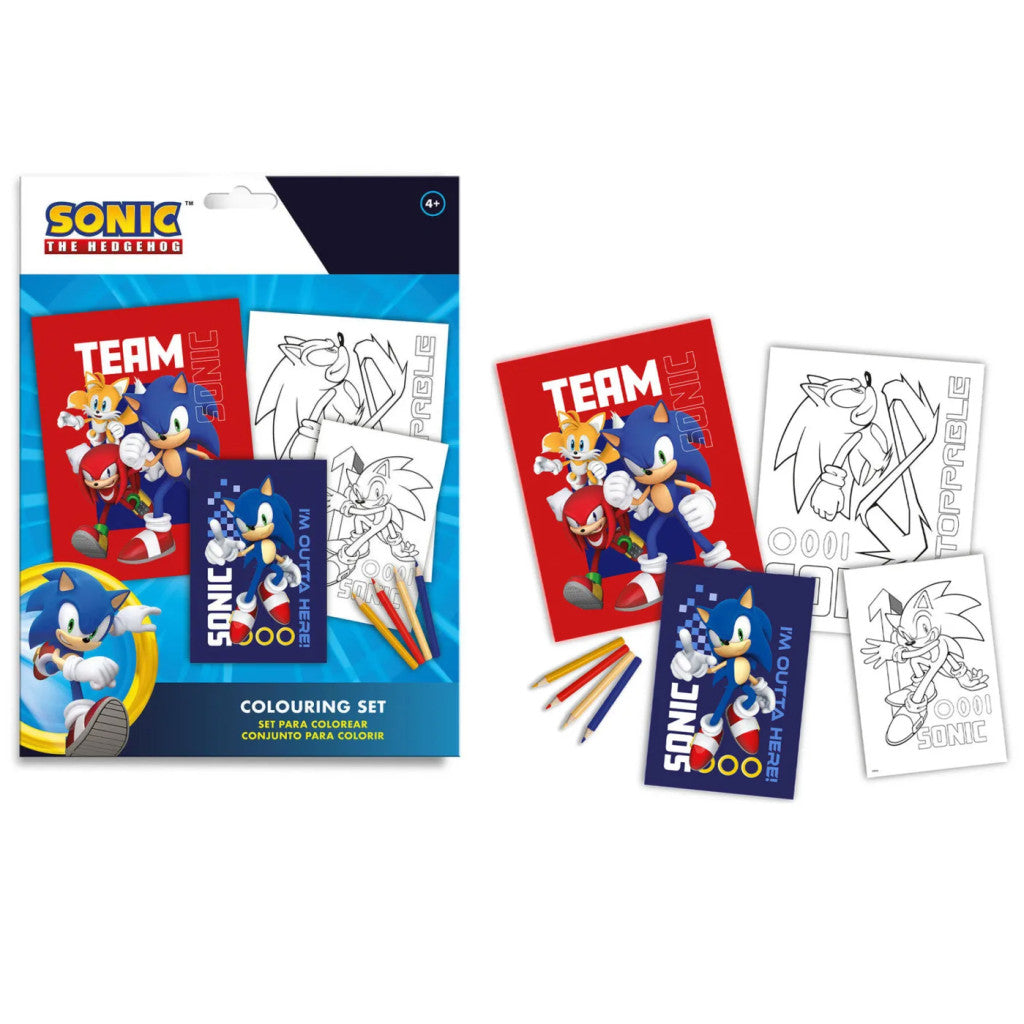 Sonic the Hedgehog Outta Here Malset mit Aufklebern