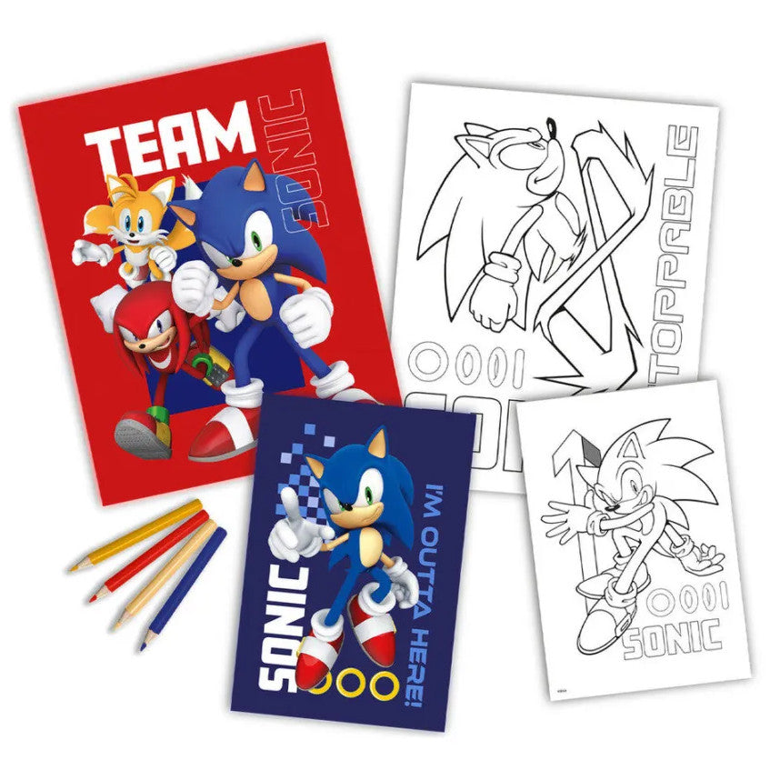 Sonic the Hedgehog Outta Here Malset mit Aufklebern