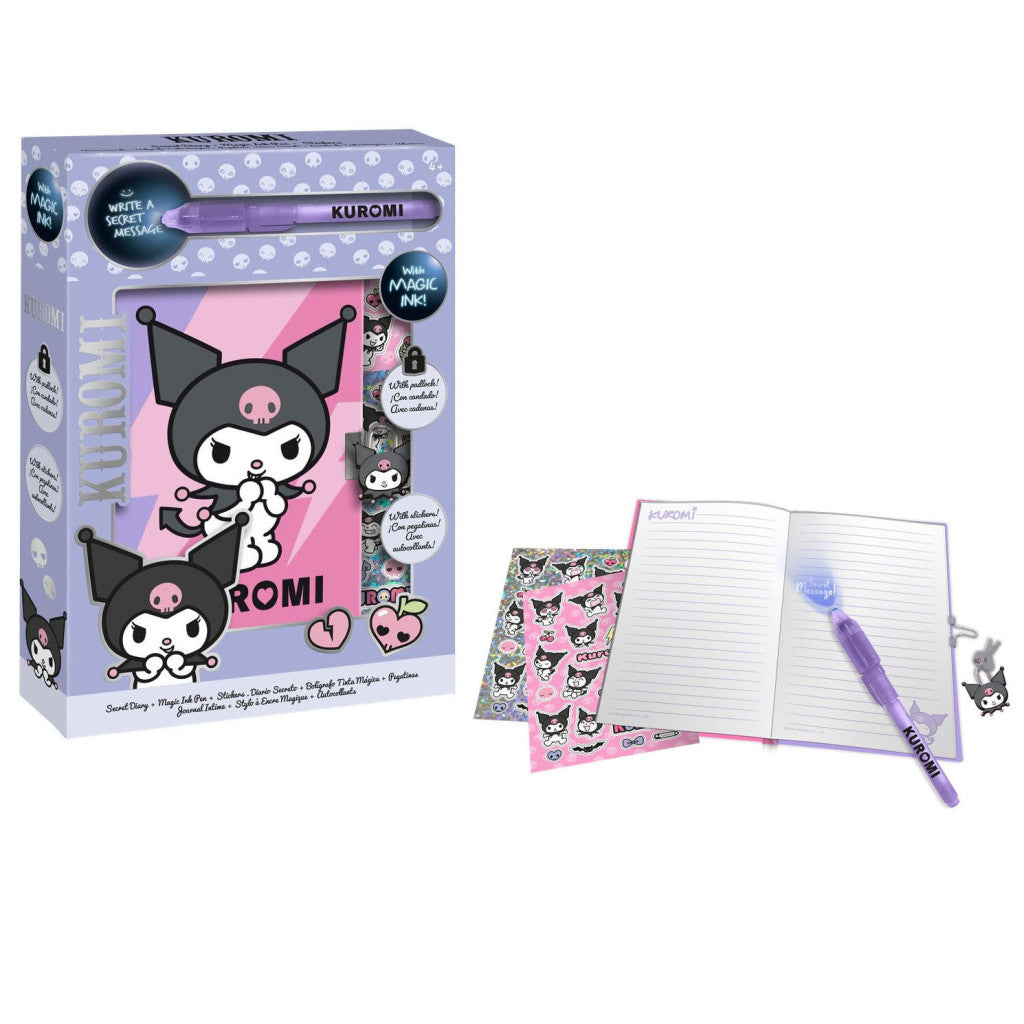 Hello Kitty Kuromi Notizbuch + magischer Stift Set