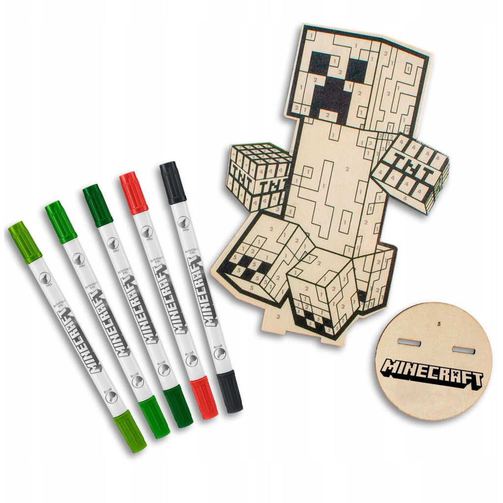 Minecraft TNT bemalbare Holz 2D Figur