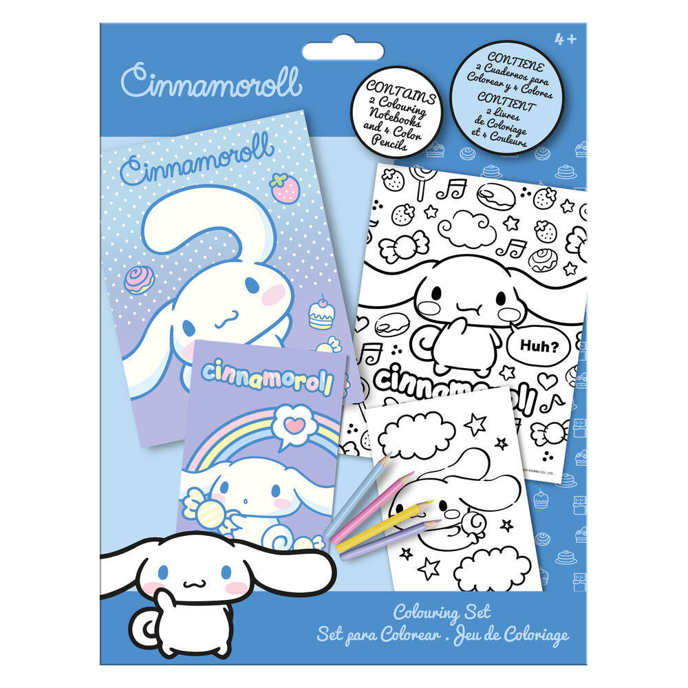 Hello Kitty Cinnamoroll Malset mit Aufklebern