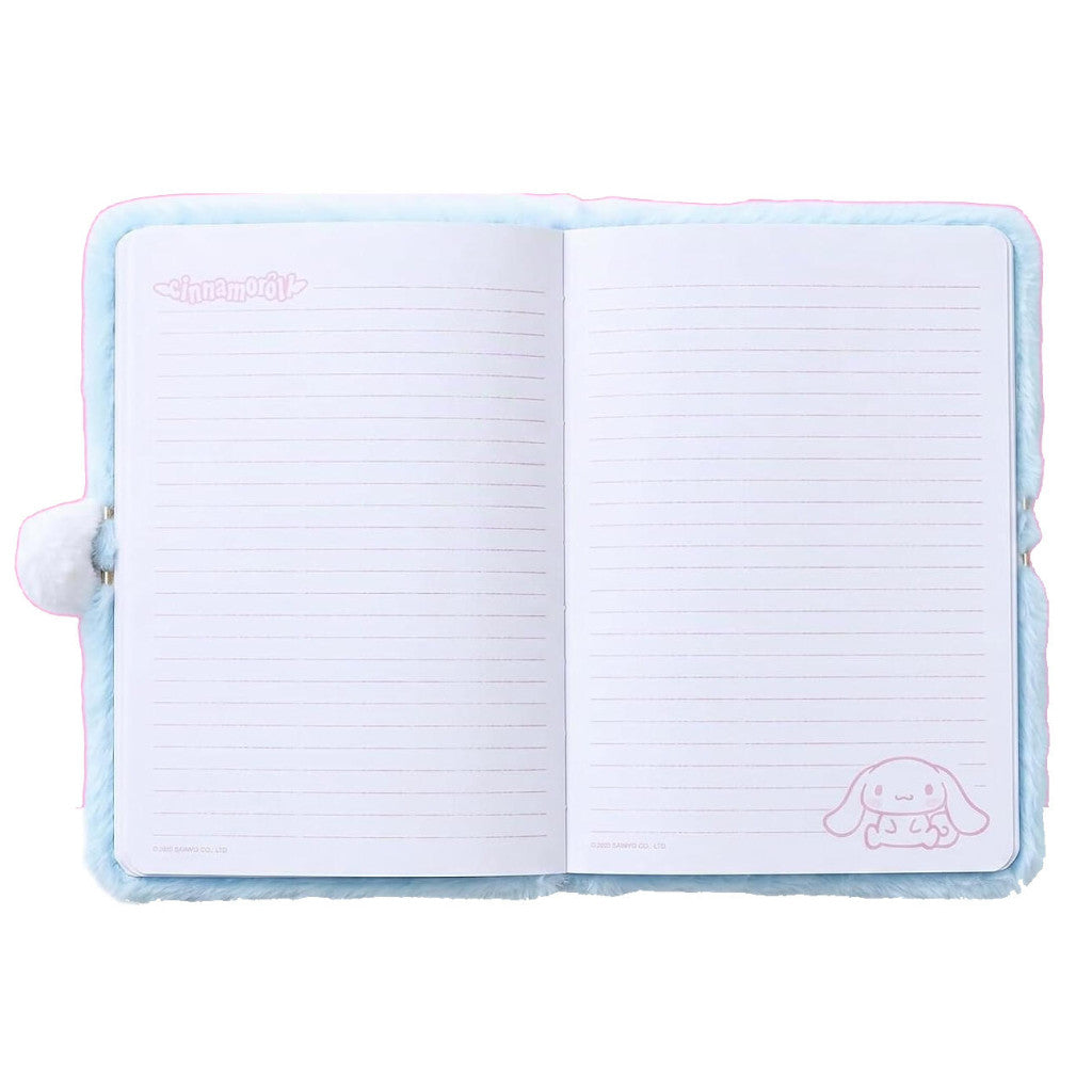 Hello Kitty Cinnamoroll plüss A5 notesz, jegyzetfüzet