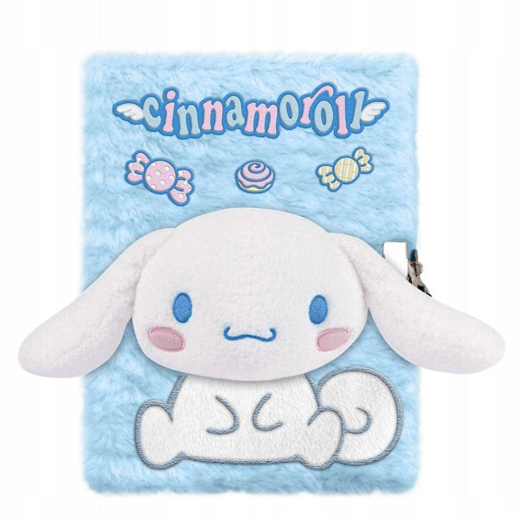 Hello Kitty Cinnamoroll plüss A5 notesz, jegyzetfüzet