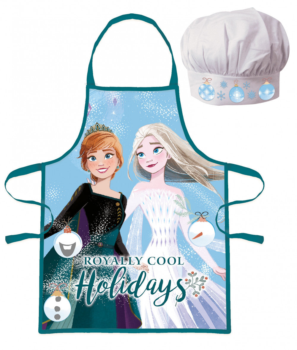 Disney Eiskönigin Royally Cool Weihnachtliche Kinderschürze 2-teiliges Set
