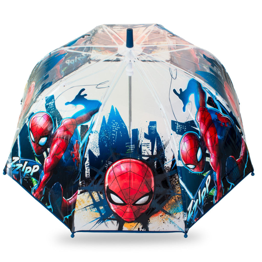 Spiderman City Saver kinder transparenter Regenschirm ∅70 cm