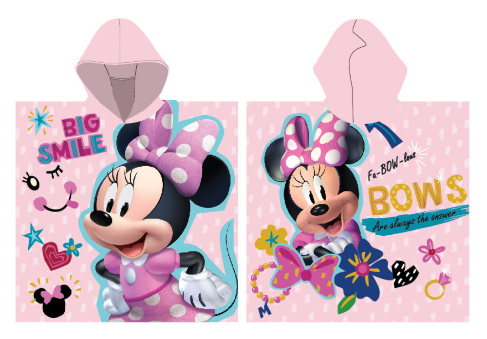 Disney Minnie  Smile Strandtuch-Poncho 55x110 cm (Fast Dry)