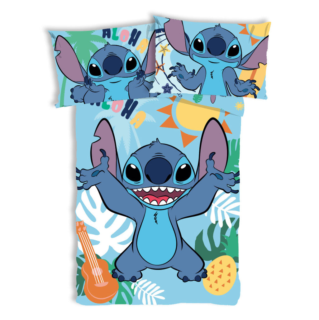 Disney Lilo und Stitch Tropical Paradise Kinderbettwäsche 100×135 cm, 40×60 cm