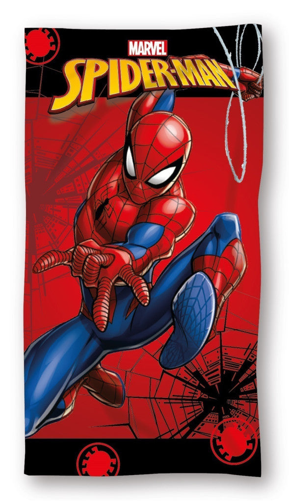 Spiderman Web Action Badetuch, Strandtuch 70x140cm (Fast Dry)