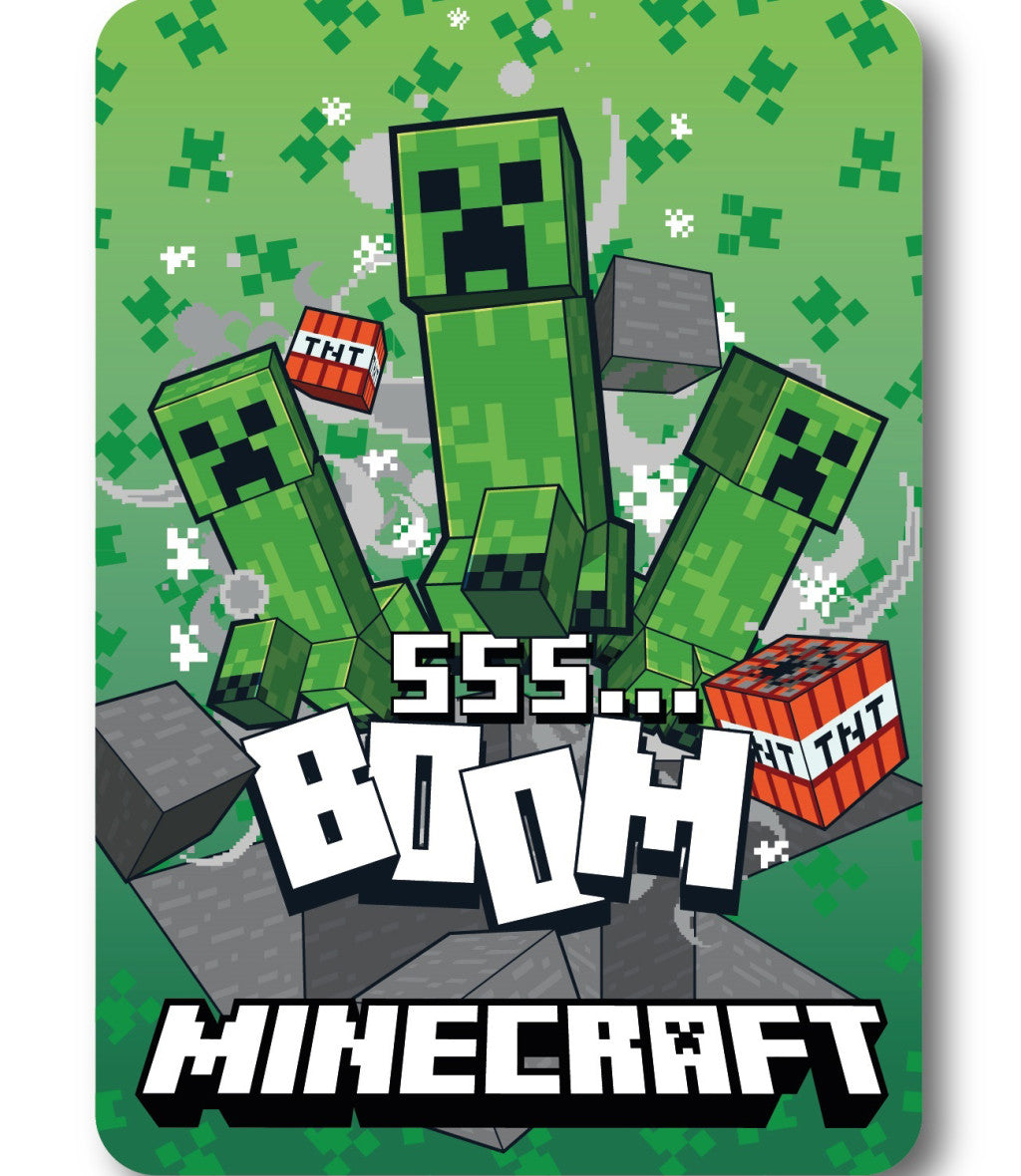 Minecraft SSS Boom Fleecedecke 100x140cm