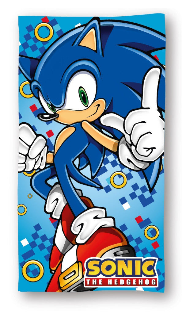 Sonic the Hedgehog Rush Badetuch, Strandtuch 70x140cm (Fast Dry)