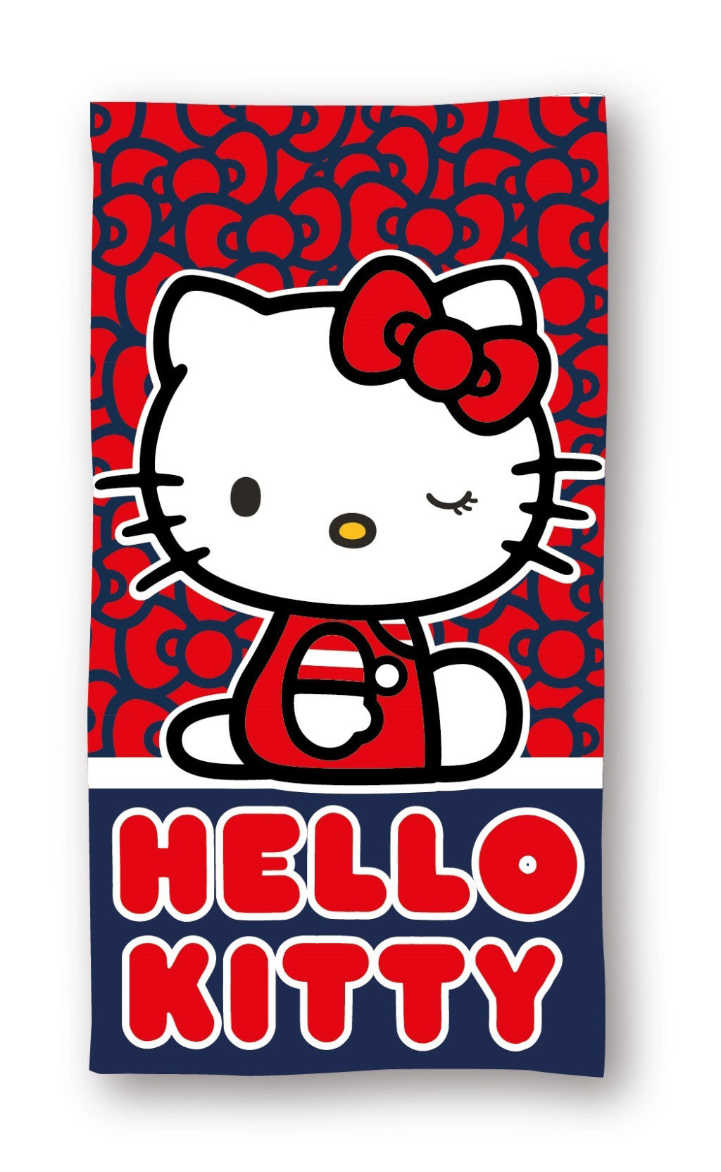 Hello Kitty Cutie Style Badetuch, Strandtuch 70x140cm (schnell trocknend)