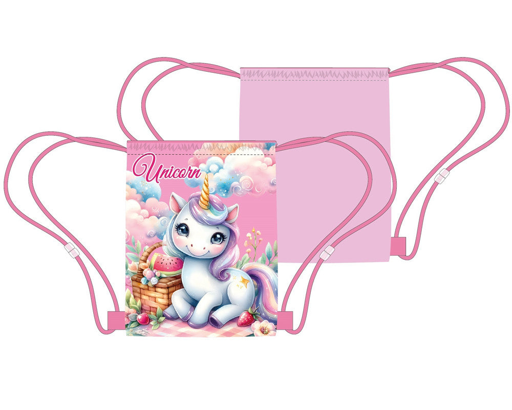 Einhorn Clouds Sporttasche, Turnbeutel 40 cm