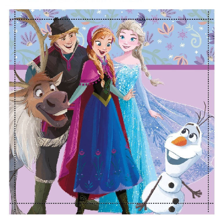 Disney Eiskönigin Friends Forever Handtuch, Gesichtshandtuch 30x30cm