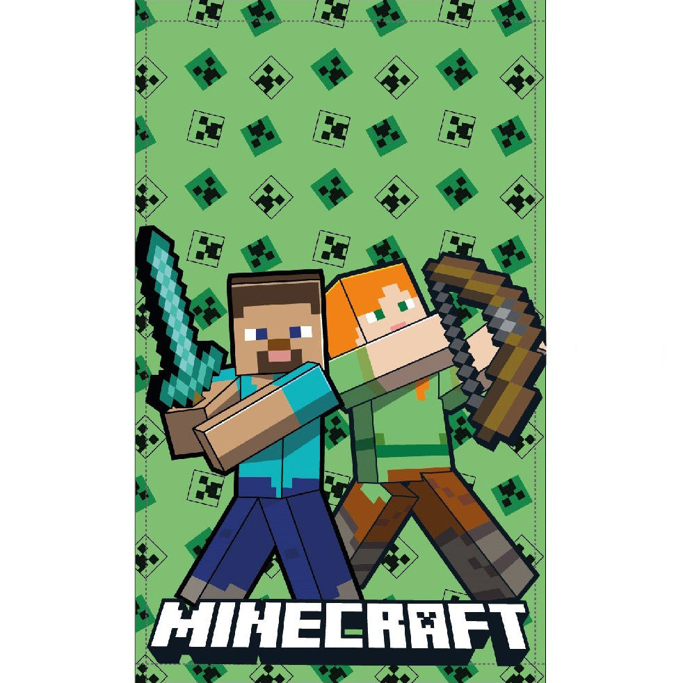 Minecraft Battle Handtuch, Gesichtstuch 30x50cm