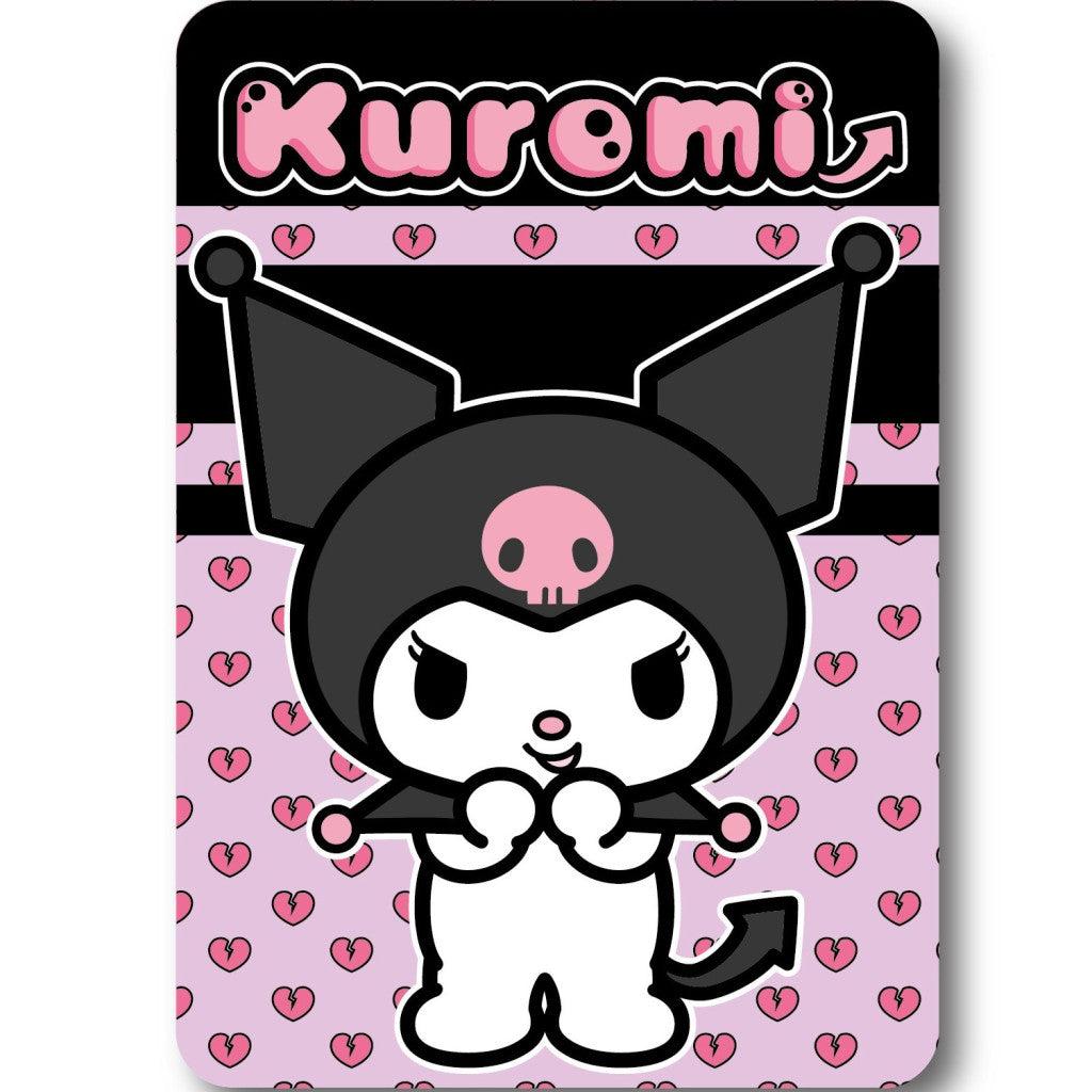 Hello Kitty Kuromi Heart Fleecedecke 100x140cm