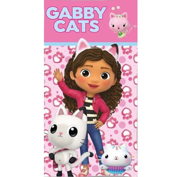 Gabby's Dollhouse Kitty World Badetuch, Strandtuch 70x140cm (Fast Dry)