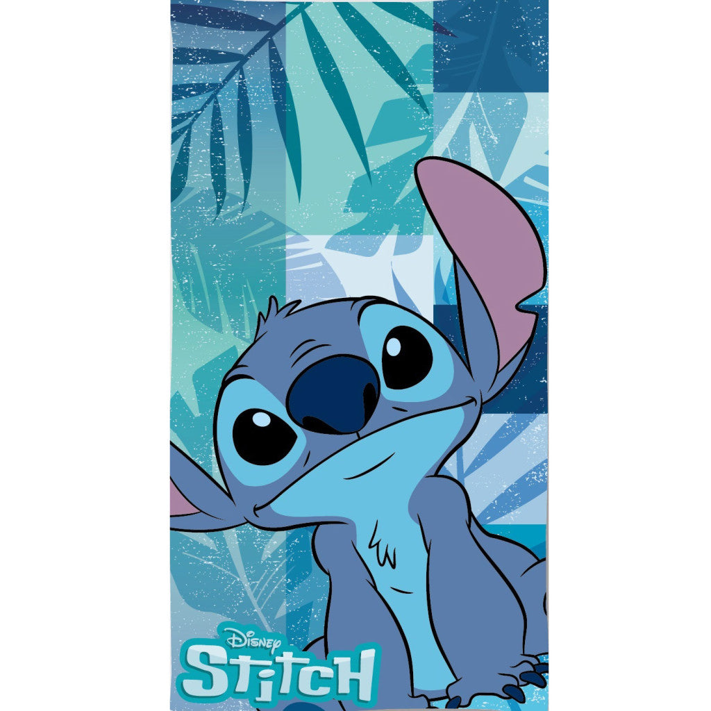 Disney Lilo und Stitch Leaf Blue Blue Leaf Badehandtuch, Strandtuch 70x140cm (Schnelltrocknend)