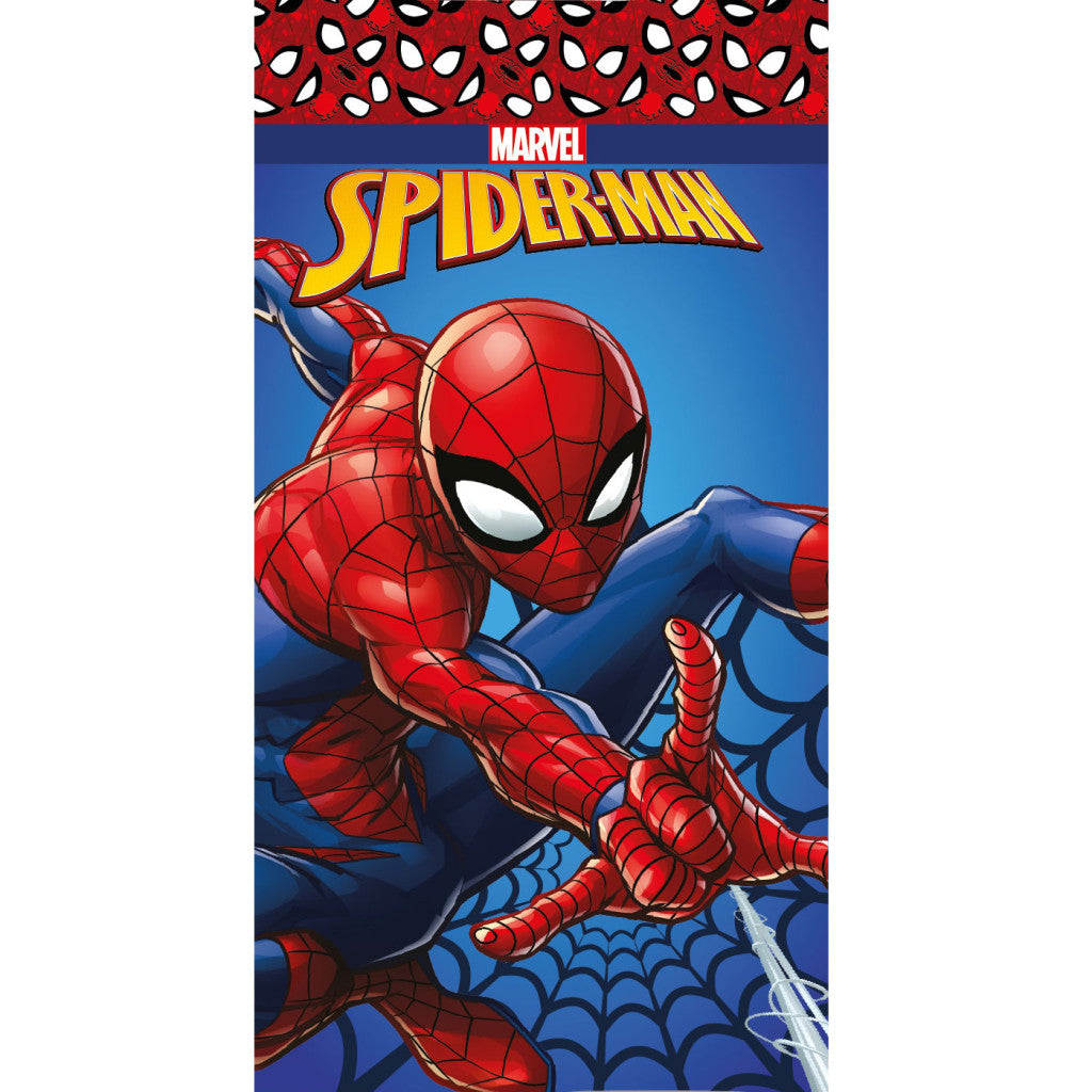 Spiderman Action Web Badetuch, Strandtuch 70x140cm (Fast Dry)