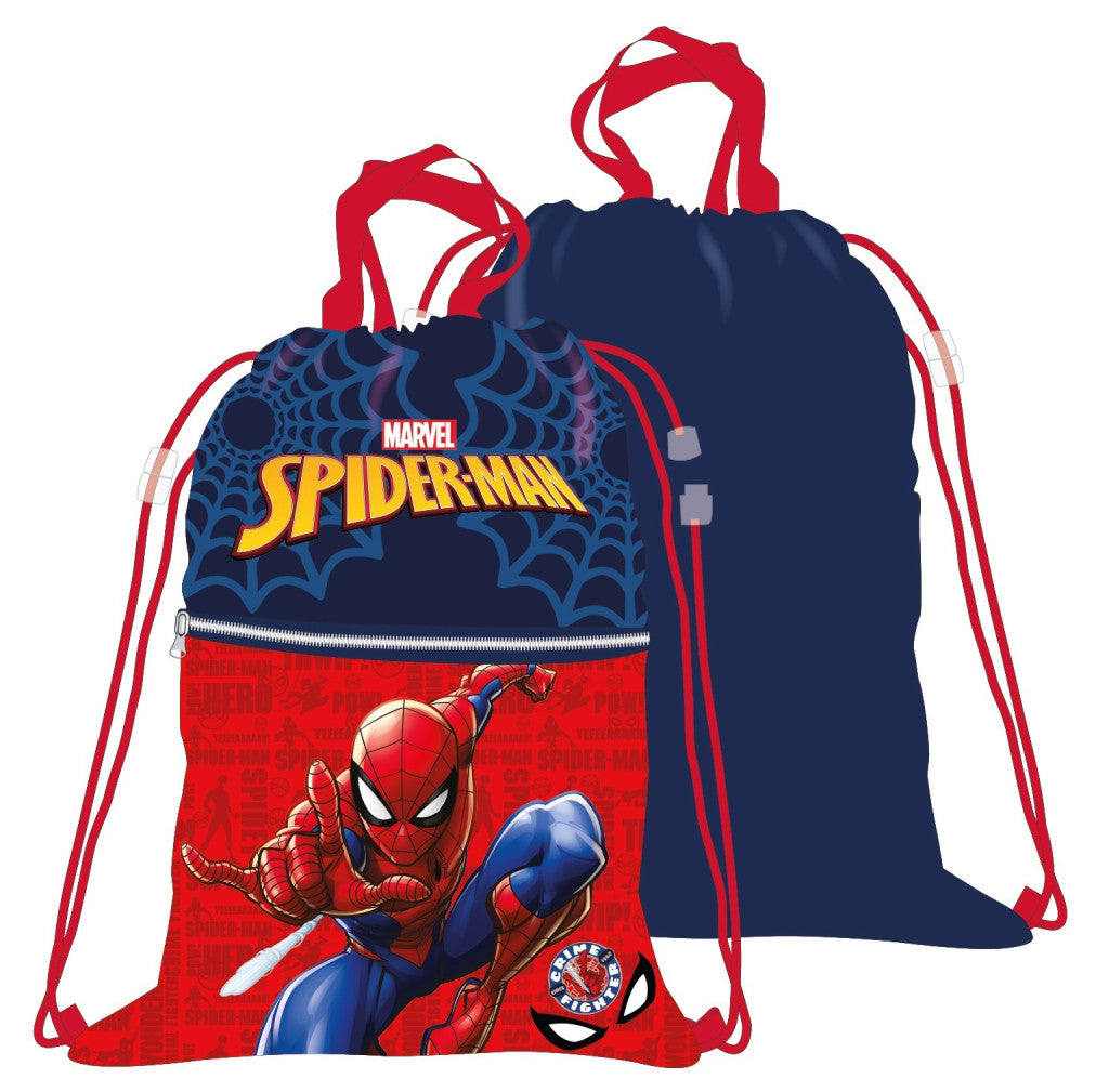 Spiderman Crime Fighter Deluxe Sporttasche, Turnbeutel 45 cm