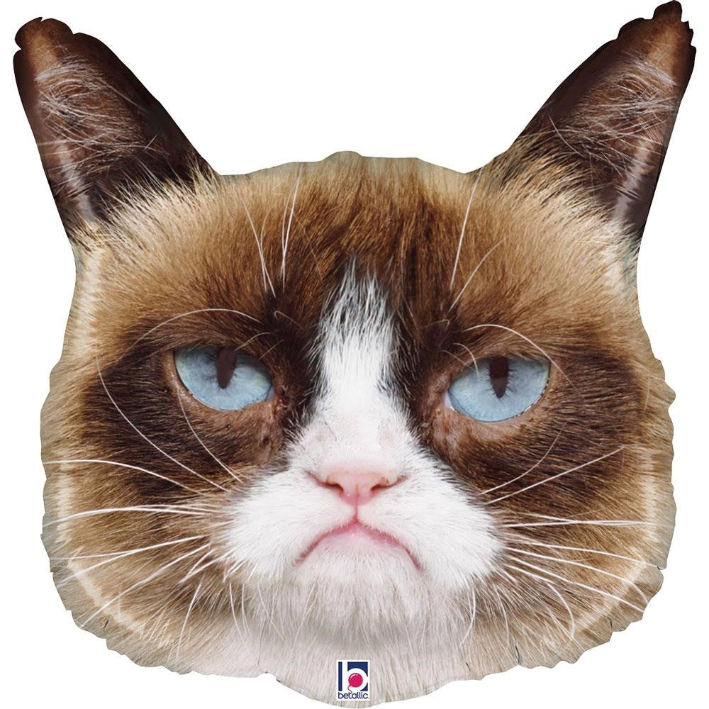 Tiere Face Grumpy Cat Folienballon 61 cm
