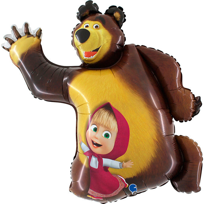 Mascha und der Bär Smile Folienballon 107 cm
