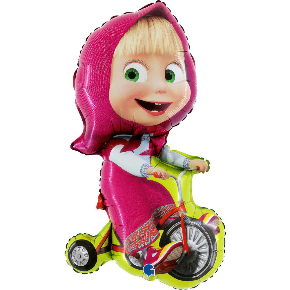 Mascha und der Bär Biking Folienballon 99 cm
