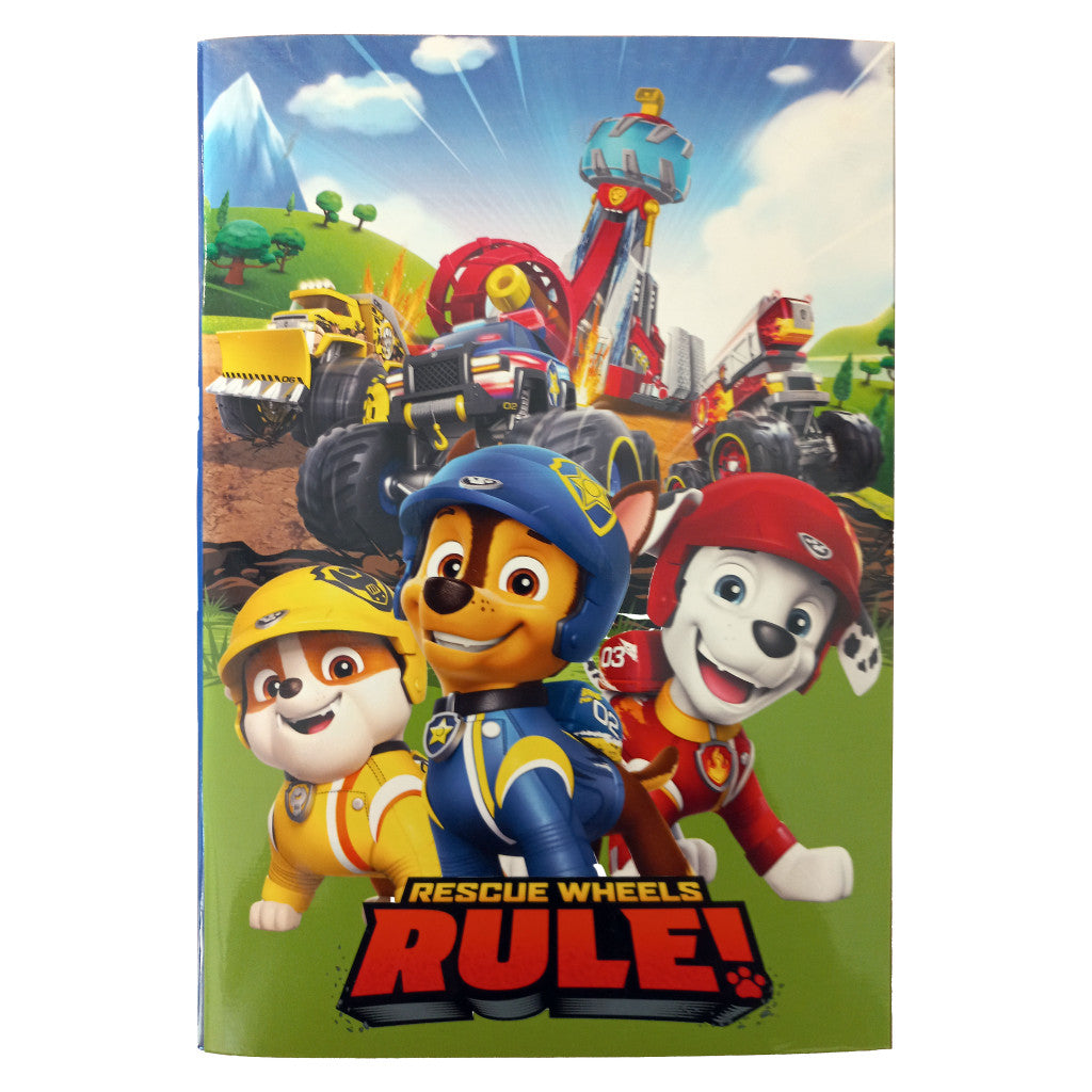 Paw Patrol Rescue Wheels B/5 liniertes Heft, 40 Blätter