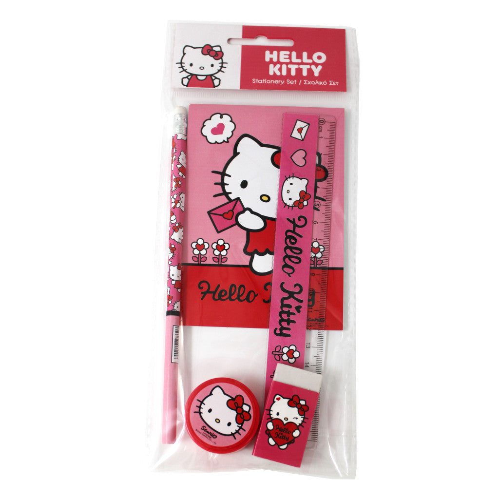 Hello Kitty Sweetheart 5-teiliges Schreibwaren-Set