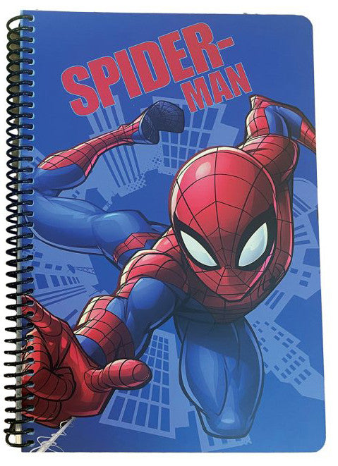 Spiderman Web Head B/5 liniertes Spiralheft 70 Blatt