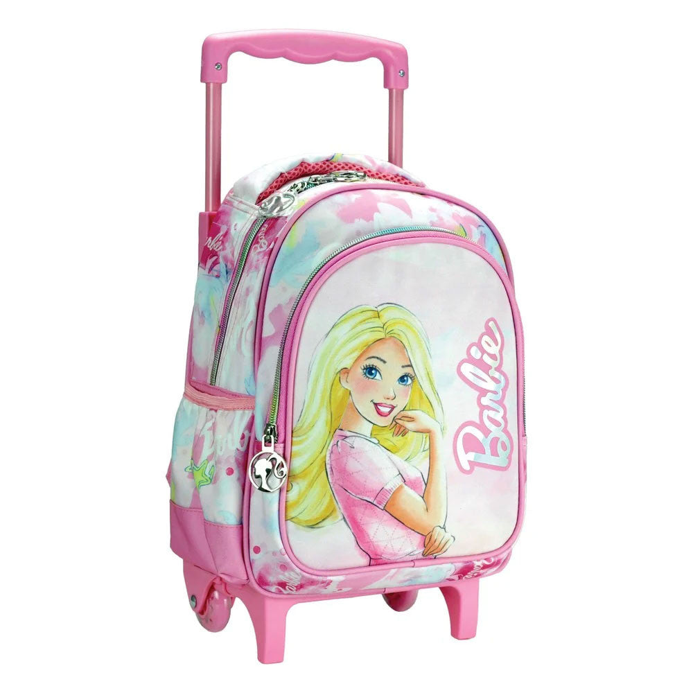 Barbie Paints rollender Kindergarten-Rucksack, Tasche 30 cm