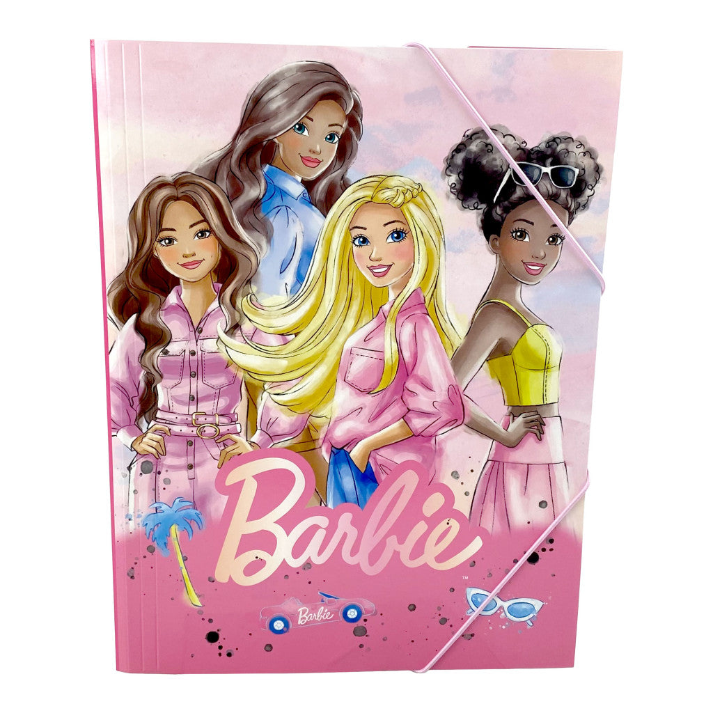 Barbie Paints A/4 Gummizugmappe