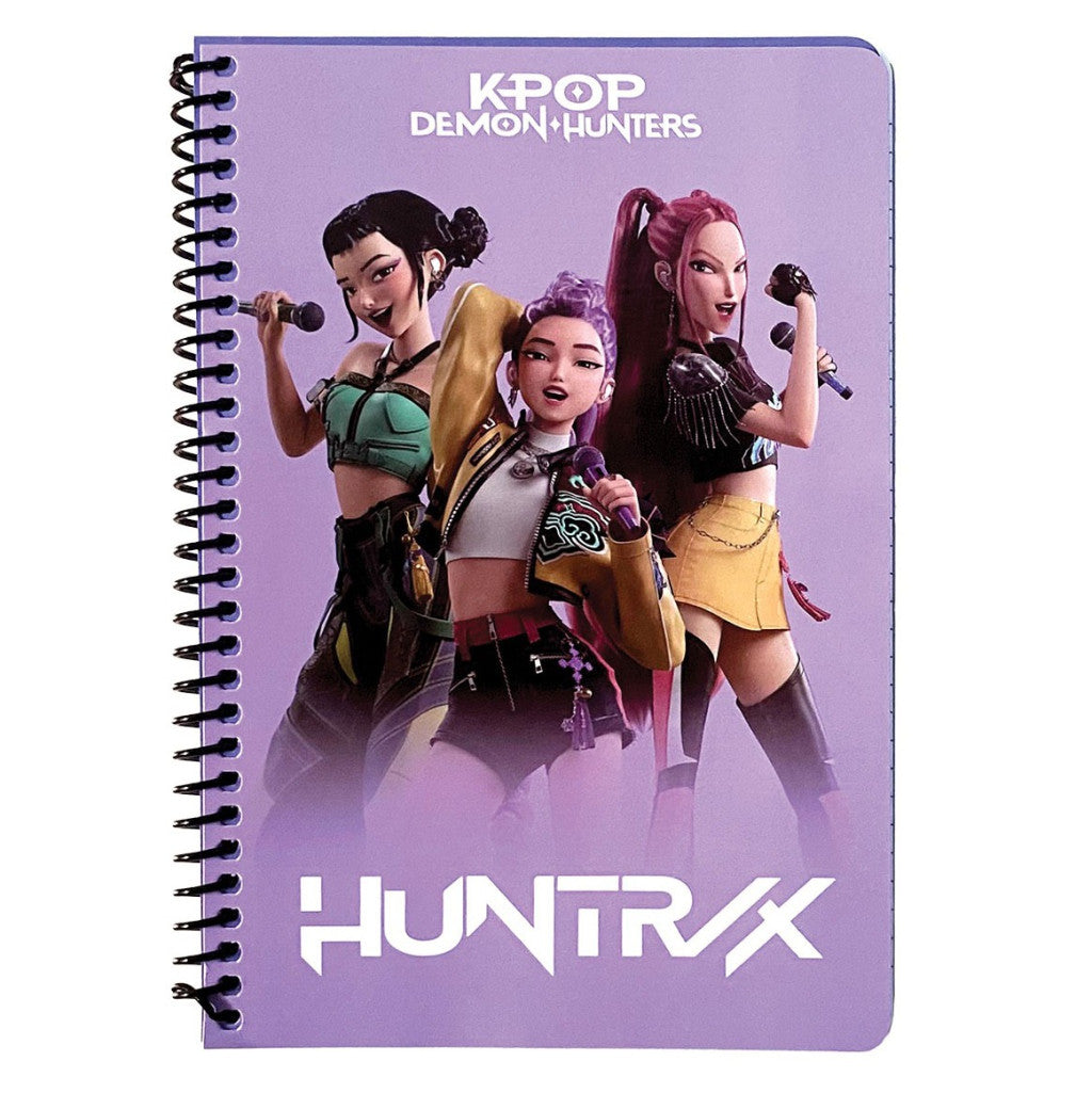 K-pop Demon Hunters Singers B/5 liniertes Spiralnotizbuch 105 Blatt